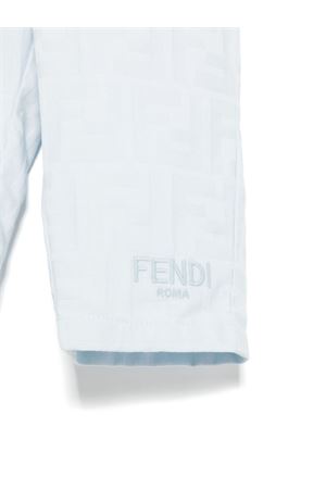light-blue cotton trousers FENDI KIDS | BMF238AS64F1QYB
